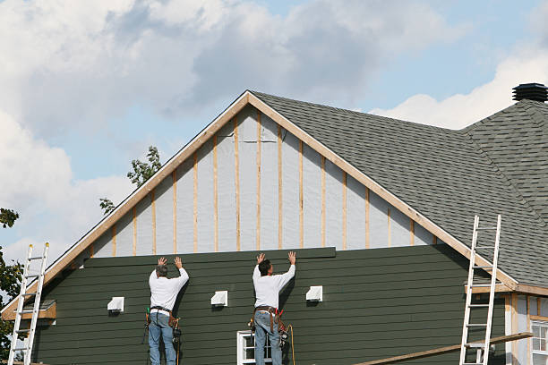 Professional Siding Repair technician working in Roanoke, IL